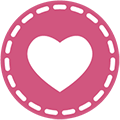 pink heart circle image